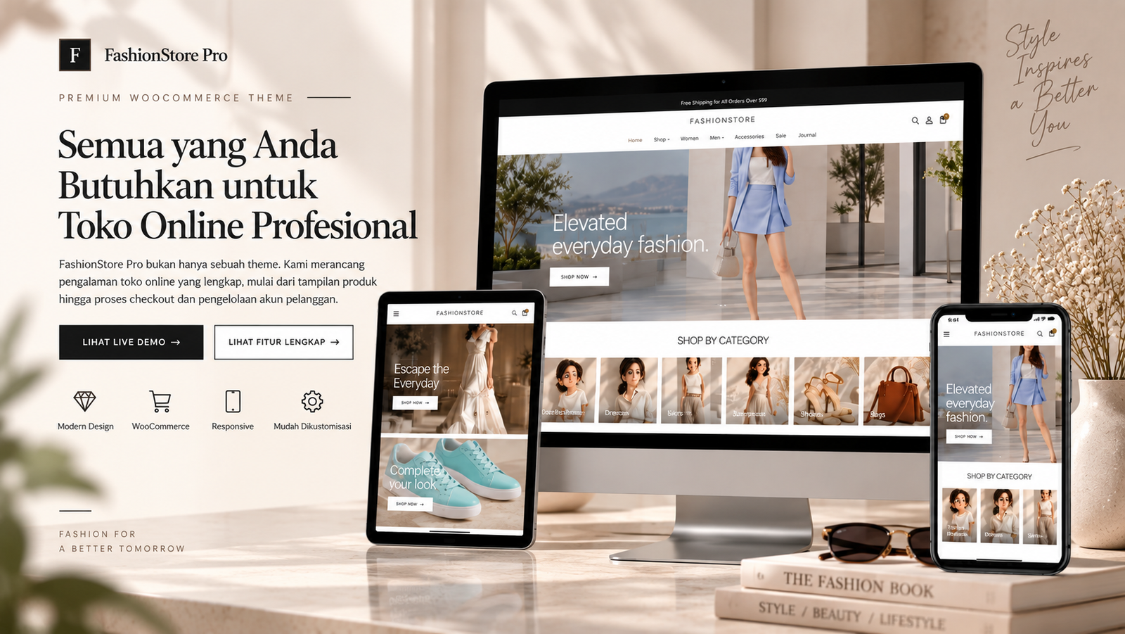 FashionStore Pro storefront homepage