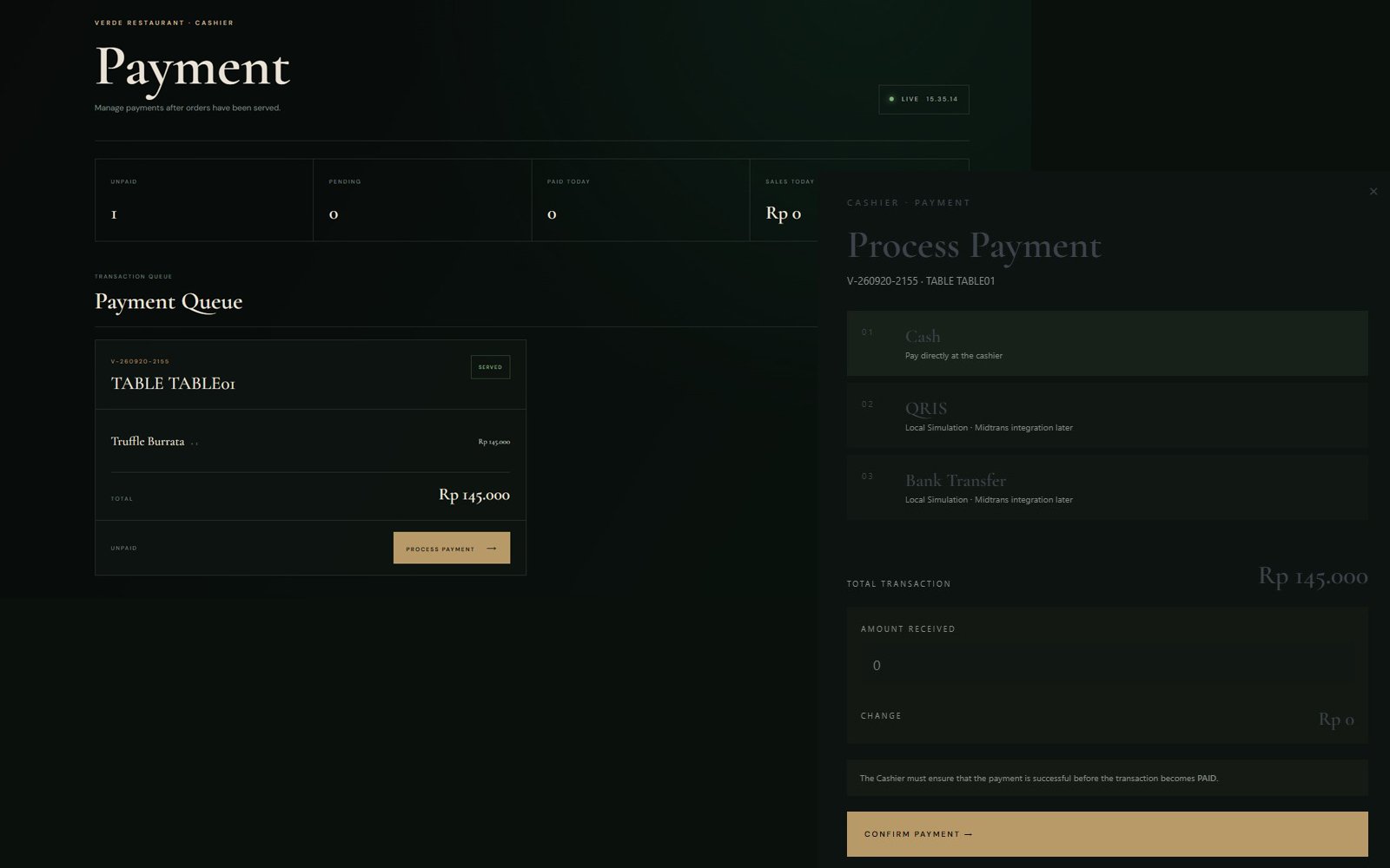 VERDE Payment