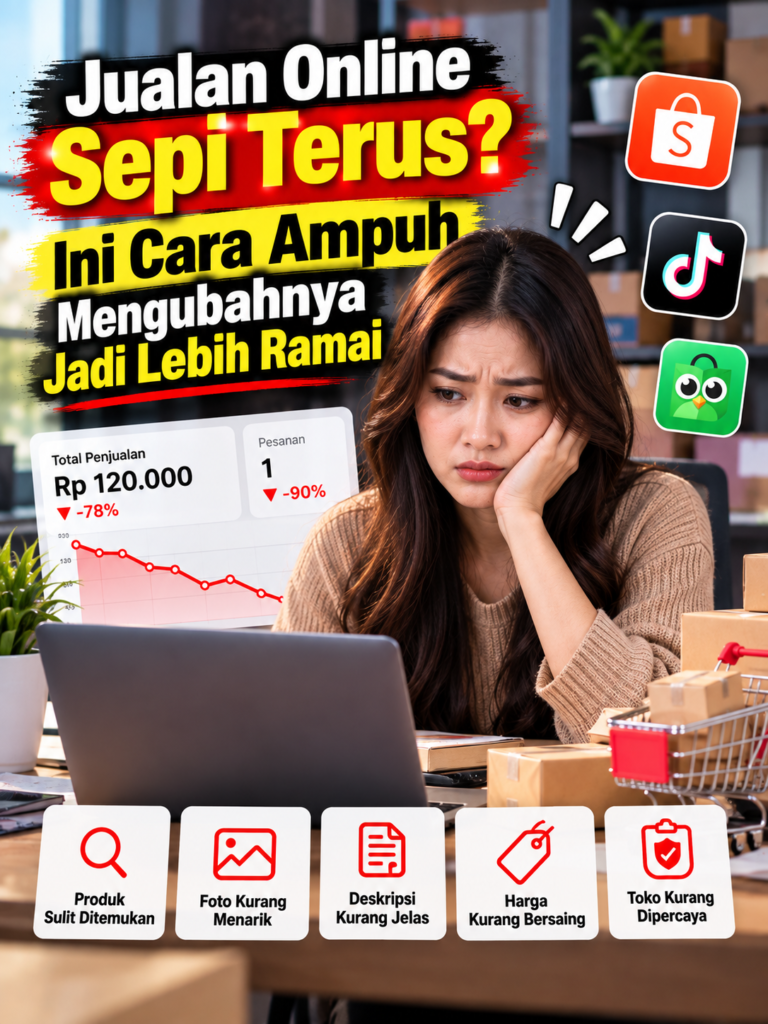 Jualan Online Sepi Terus? Ini Cara Ampuh Mengubahnya Jadi Lebih Ramai